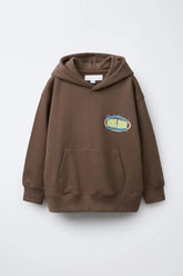 ZARA TEXT PRINT HOODIE - Smgarment's